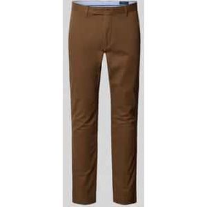 Stoffen broek met achterzakken