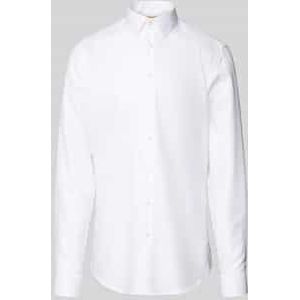 Slim fit zakelijk overhemd met extra lange mouwen