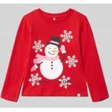 ONLY MINI - Kmgxmas - Top - Lange Mouwen - Glitterdetail