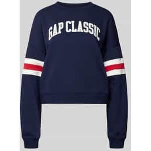 Oversized sweatshirt met labelstitching