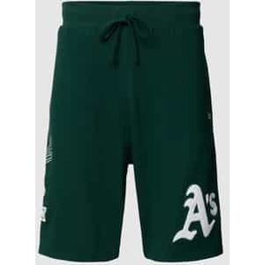 Korte broek met elastische band en tunnelkoord