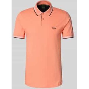Poloshirt met labeldetail, model 'Paul'