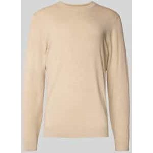 Gebreide pullover met ribboorden