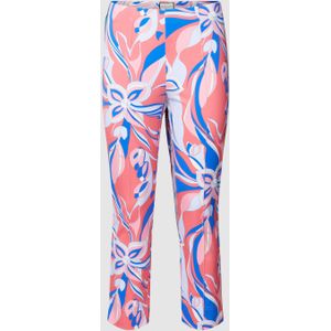 Stoffen broek met all-over motief, model 'CAPRI'