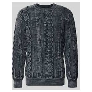 Gebreide pullover met ribboorden