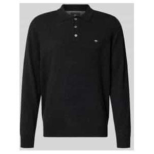 Fynch Hatton - 1514804 - Lange Mouw Poloshirt