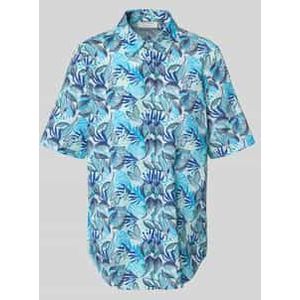 Relaxed fit Overhemdblouse met all-over bloemenprint