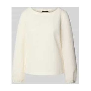 Shirt met lange mouwen en geribde ronde hals