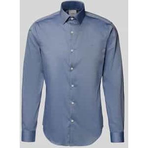 Slim fit zakelijk overhemd met kentkraag