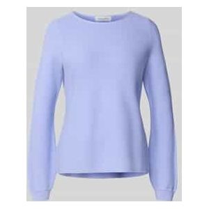 Gebreide pullover met ribboorden