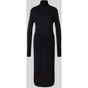 Gebreide jurk van viscosemix met col