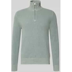 Marc O'Polo - Schipperstrui - Regular Fit - Effen/Gestructureerd - Katoen en Scheerwol