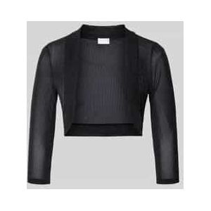 Regular fit bolero in semi-transparant design