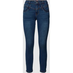 Jeans met labeldetails, model 'Florida'