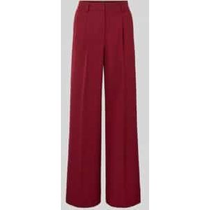 Regular fit broek met wijde pijpen