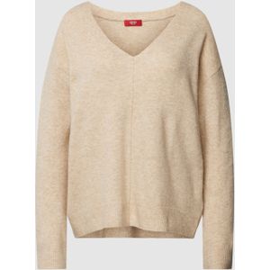 Gebreide pullover met V-hals