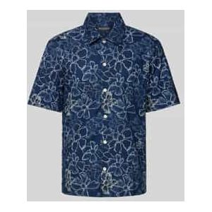Marc O’Polo - Vrijetijdsoverhemd - Bloemenmotief - Katoen - Korte Mouwen
