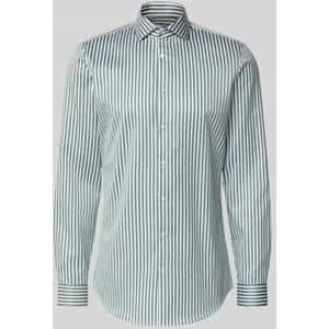 Slim fit zakelijk overhemd met haaikraag