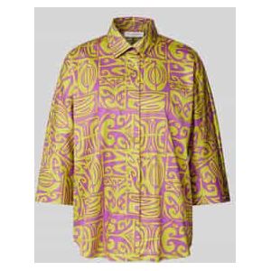 Overhemdblouse met 3/4-mouwen