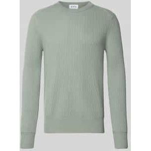 Kasjmier pullover met structuurmotief