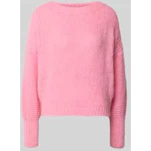 Gebreide pullover met ribboorden, model 'Isolde'