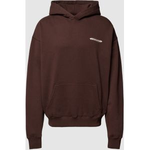 Oversized hoodie met labelprint, model 'CRAIL'