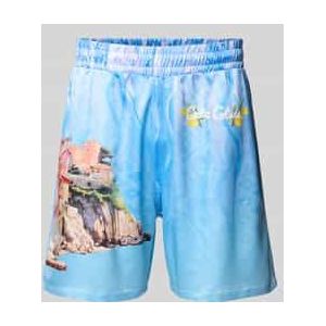 Oversized korte broek met elastische band