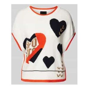 Gebreide pullover met kapmouwen