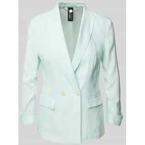 Linnen blazer met reverskraag