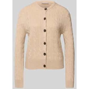 Gebreid jack van wolmix met structuurmotief