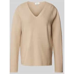 Gebreide pullover met zijsplitten