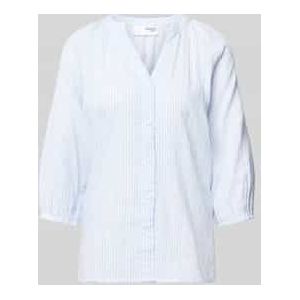 Regular fit blouse met V-hals, model 'ALBERTA'