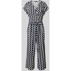 Jumpsuit met all-over motief en riem