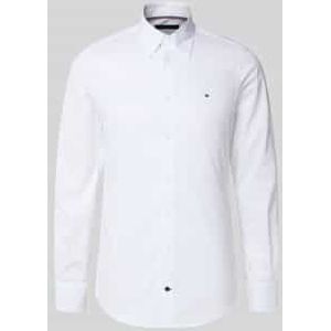 Slim fit zakelijk overhemd van katoenmix