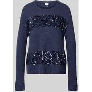 Brax - Model 'LISA' - Gebreide Pullover - Met Pailletten