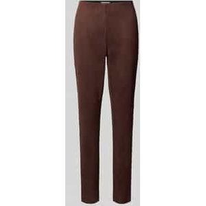Stoffen broek in wildleerlook, model 'LEXIE'