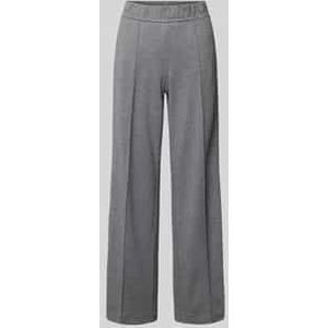 Wide leg stoffen broek met elastische band, model 'May'