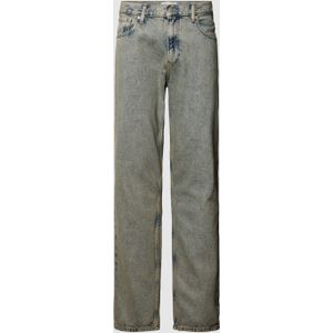 Authentic straight fit jeans in used-look