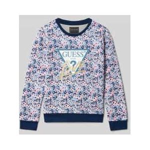 Sweatshirt van puur katoen met logoprint, model 'Active'