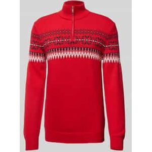 Gebreide pullover met opstaande kraag