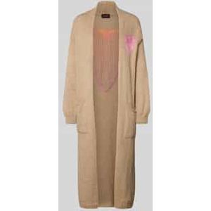 Lange cardigan met steekzakken