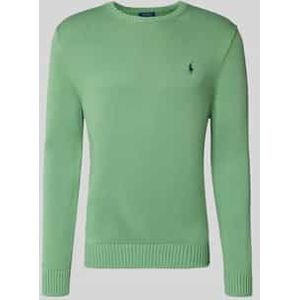 Gebreide pullover met ribboorden