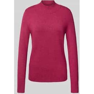 Gebreide pullover met opstaande kraag