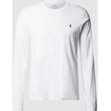 Ralph Lauren - T-shirt - Wit - Katoen - Lange Mouwen - Ronde Hals