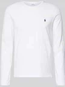 Ralph Lauren - T-shirt - Wit - Katoen - Lange Mouwen - Ronde Hals