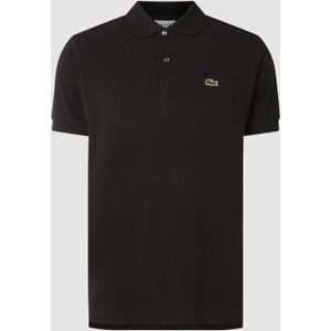 Classic fit poloshirt met labeldetail