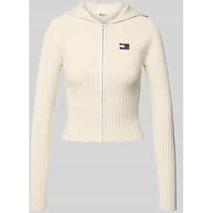 Tommy Jeans - 0Dw 20974Ybl - Cardigan - Beige - Dames - Geribbelde Textuur