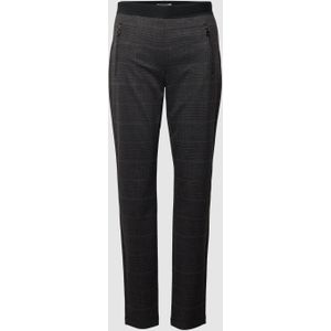 Skinny fit stoffen broek met glencheck-motief