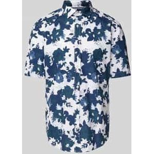 OLYMP Level Five - Vrijetijdsoverhemd - Bloemenmotief - Regular Fit - Katoen