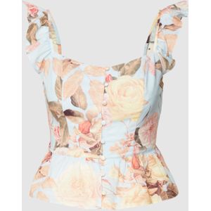 Tanktop met volants, model 'CARINE'